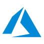 Blue Azure logo with a white background.